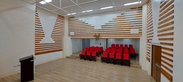 NEAP Theater. A 100 sqm. function hall at ground floor with capacity up to 50pax, equipped with cinema-style seating, stage, and high-end lights and sounds equipment.